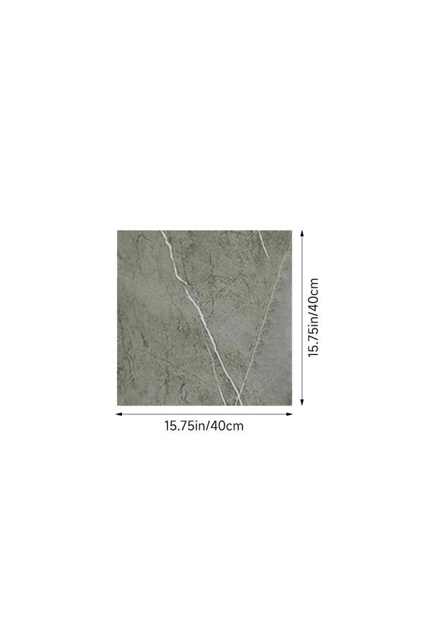 Living and Home 10pcs Self-Adhesive Grigio Carnico Marble PVC Wallpapers, 40x40cm