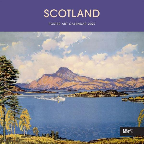National Railway Museum, Scotland Poster Art Calendar 2027, Wall Calendars, Month To View, Travel, Gift