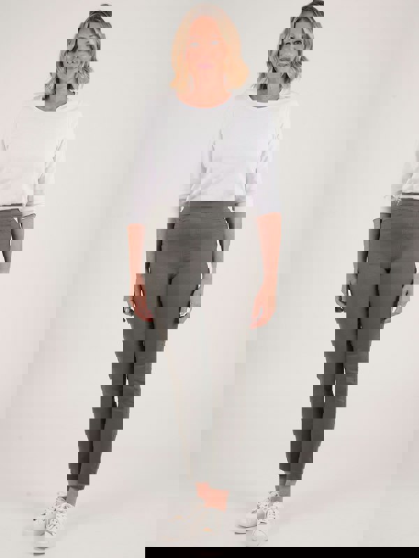 PennyPlain Pull On Jeans - Dark Sage