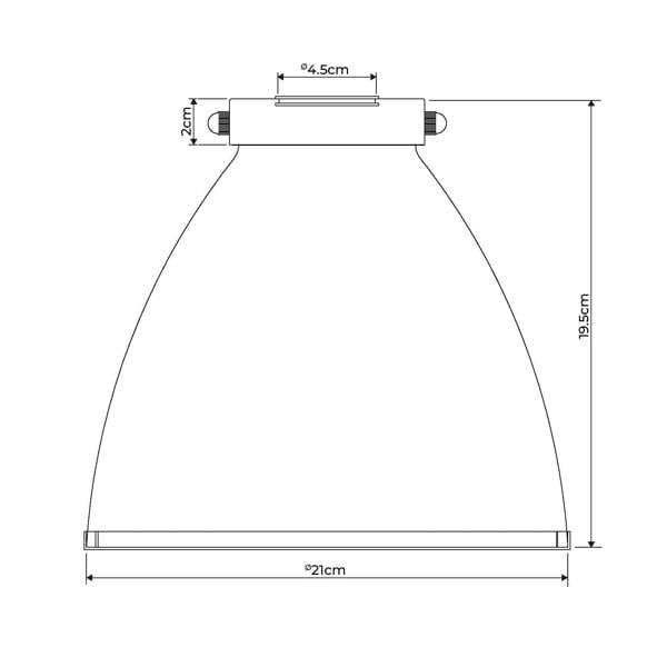 Pagazzi Lighting Brunswick Satin Nickel and Clear Glass  Easy-Fit Pendant Shade