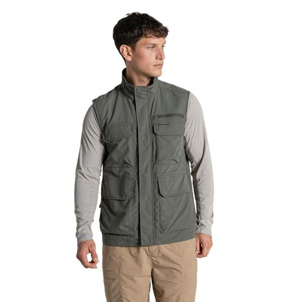 Craghoppers Mens Adventure V Nosilife Gilet - Dark Sage - 