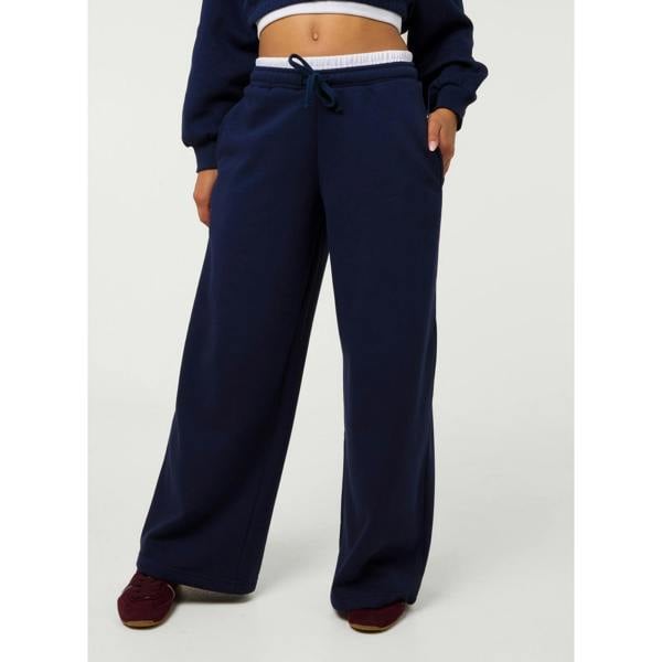 Pink Vanilla Contrast Waist Cuffed Joggers