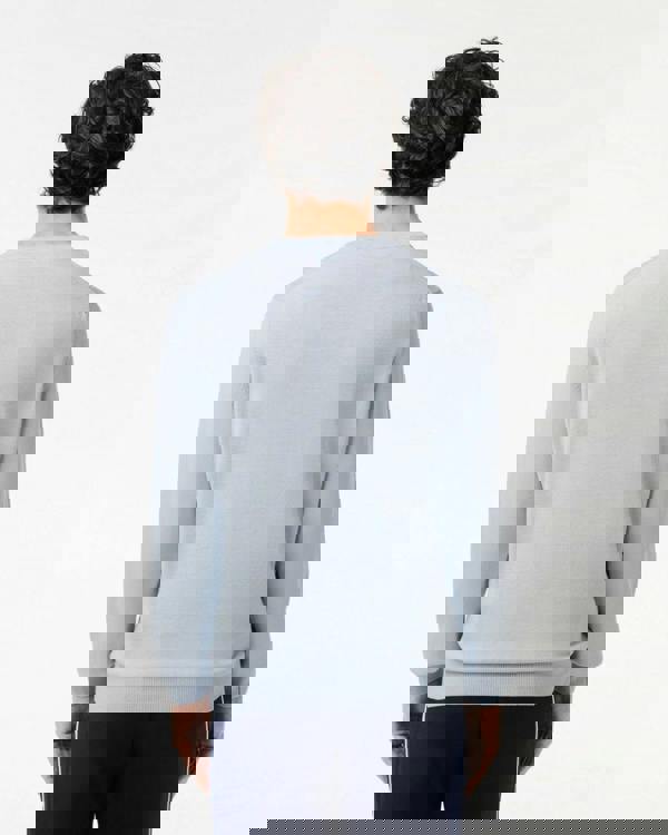 Lacoste Mens Organic Cotton Crew Neck Sweater - Phoenix Blue J2G - CHO - Designer Mens Jumpers