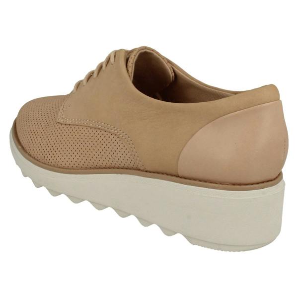 Clarks Ladies Clarks Casual Lace Up Trainers Sharon Crystal