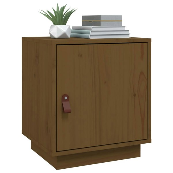 Berkfield Bedside Cabinet Honey Brown 40x34x45 cm Solid Wood Pine