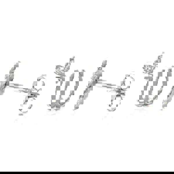 Say It With Winged Initial Earrings - Sterling Silver