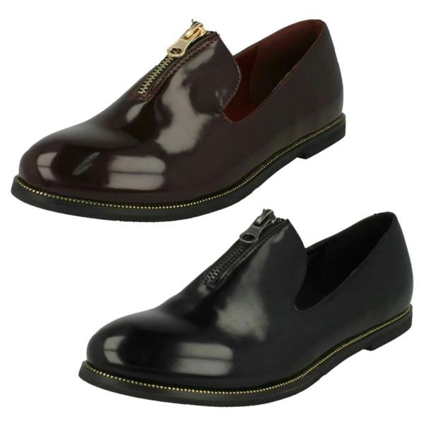 Down to Earth Ladies Down To Earth Zip Detail Loafer