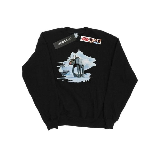 Star Wars Boys Christmas AT-AT Reindeer Sweatshirt - Black