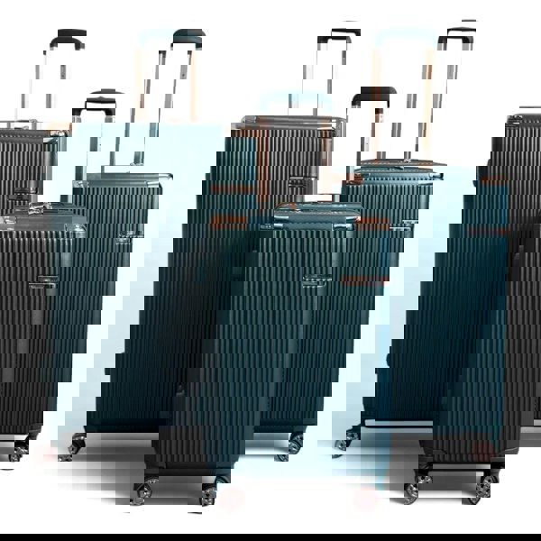 Snowball Hard Shell Luggage 8 Spinner Wheels Travel Suitcase