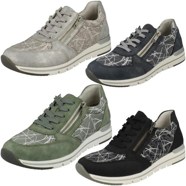 Rieker Ladies Remonte Stylish Heeled Trainers R6700