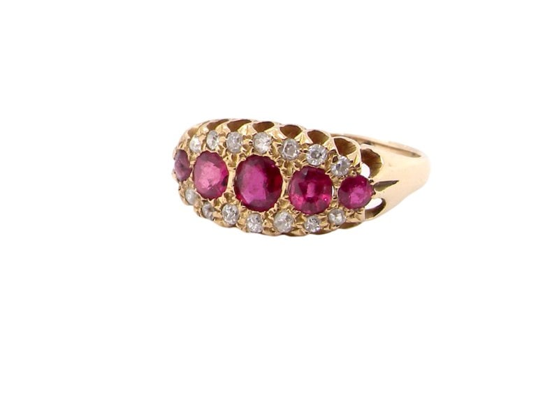 Vintage Tom An antique ruby and diamond ring