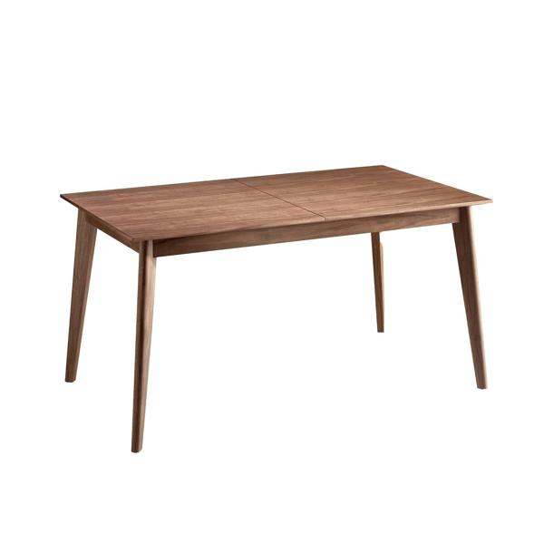 Angel Cerdá Rectangular walnut extending dining table 1008