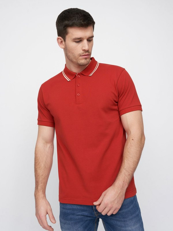 Duck and Cover Samtrase Polo - Red