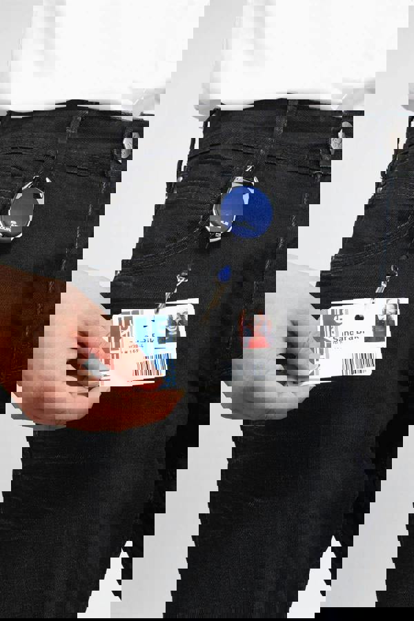 Durable STYLE Secure Retractable Carabiner Badge Reel for IDs & Keys | Blue