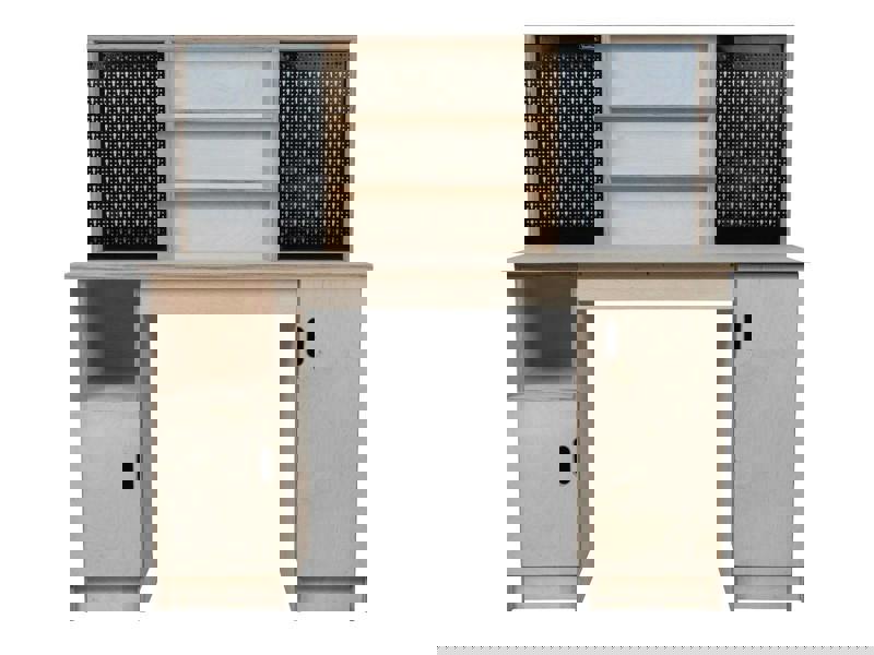 wooden cabinet workbench