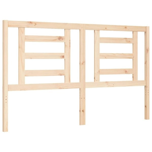 Berkfield Bed Frame with Headboard 160x200 cm Solid Wood