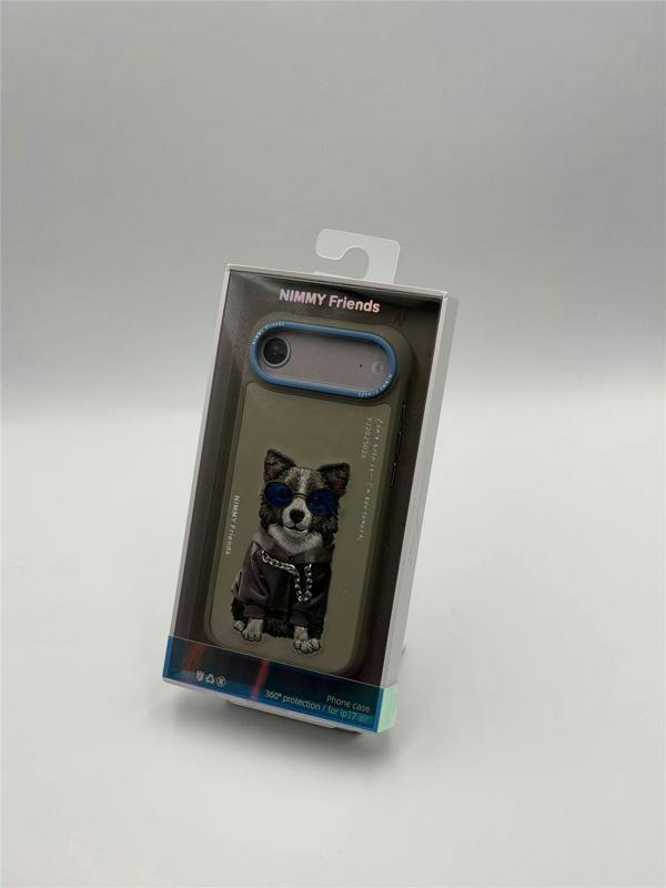 Nimmy Friends Nimmy Glasses Cool Dog Case with MagSafe for iPhone 17 Air 6.5" Grey Blue - N-YJ-IP17-AIR-028