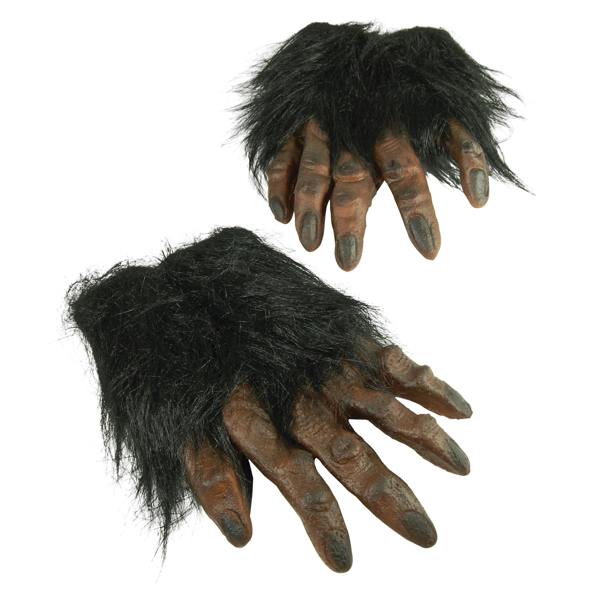 Bristol Novelty Unisex Adults Hairy Hands (1 Pair) - Brown - 