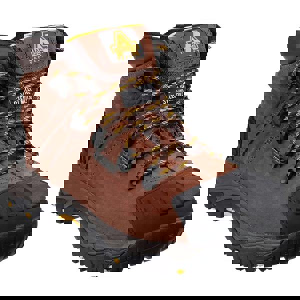 Amblers Safety Amblers FS33/39 Mens S3 Steel Toe Waterproof Safety Ankle Boots, durable leather construction with steel toe cap and waterproof design, featuring rugged non-slip outsole and padded ankle support.