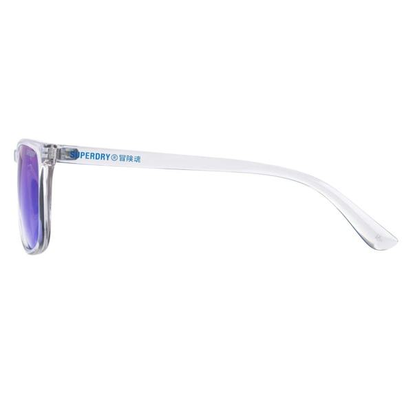 Superdry Sunglasses SDS Shockwave 153 Clear Blue Mirror