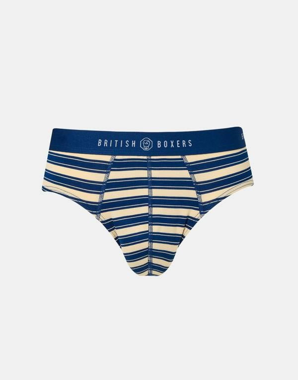 British Boxers Multipack! 4 Pairs of Men's Bamboo Briefs - Maritime
