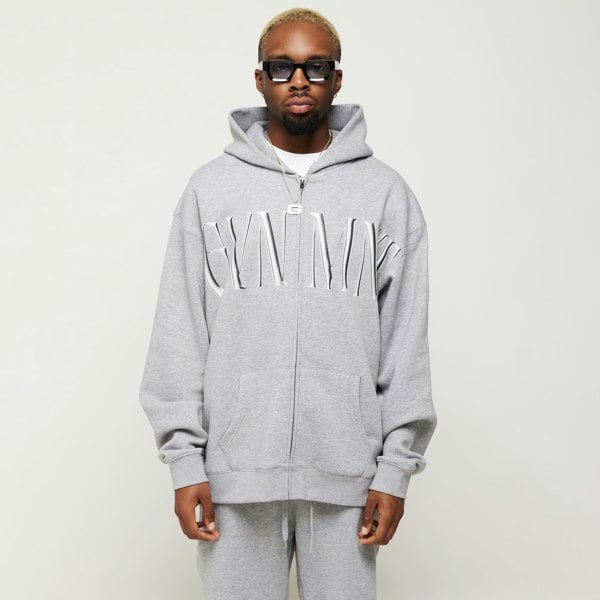 GVNMNT Clothing Co Imperial Zipped Hoodie - Heather