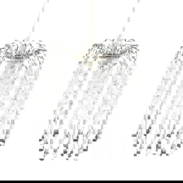 Classic Waterfall Pendant Shade with Clear and Smoked Black Acrylic Image 1