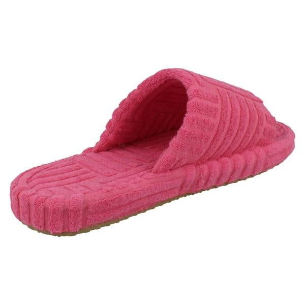 Spot On Ladies Spot On Towelling Slippers X2127