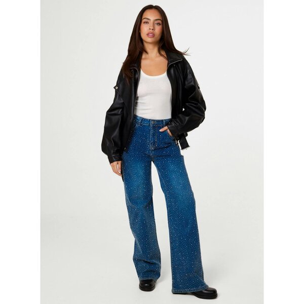 Pink Vanilla Diamante Jeans