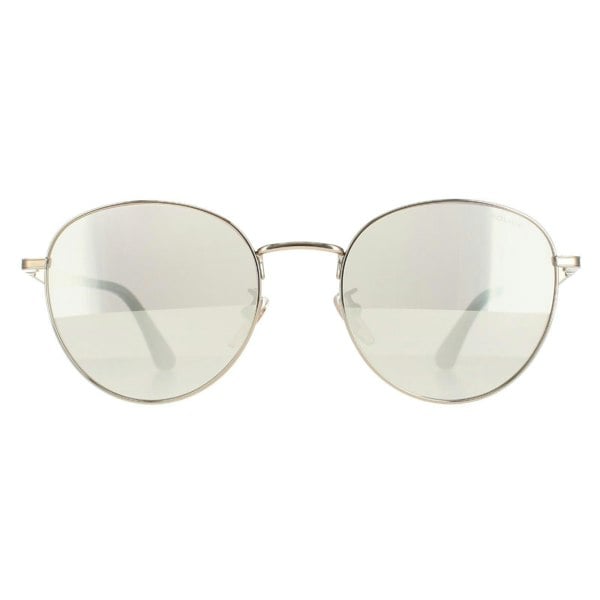 Police Sunglasses SPLE07 Origins Nineties 1 8FFX Shiny Grey Gold Smoke Silver Mirror