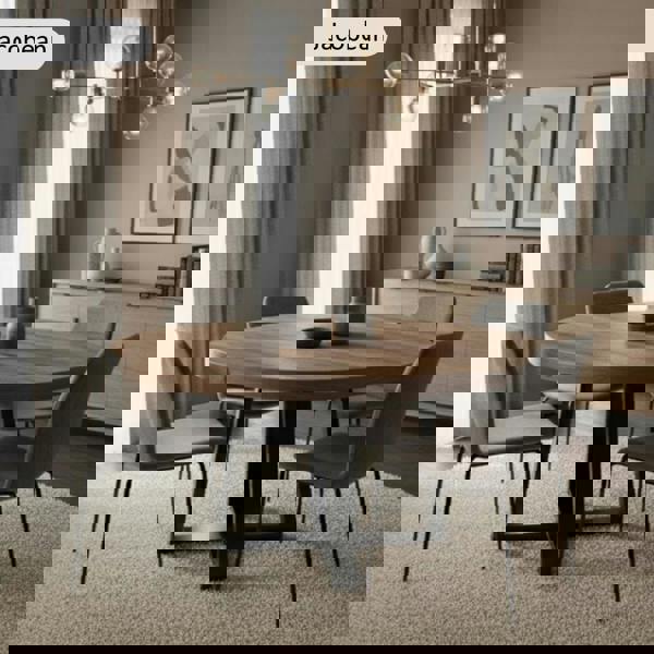 TRL Furniture Chunky and Sturdy Round Dining Table