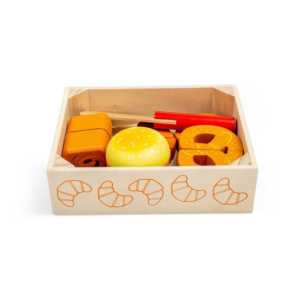 Bigjigs Toys Cutting Bread and Pastries Crate