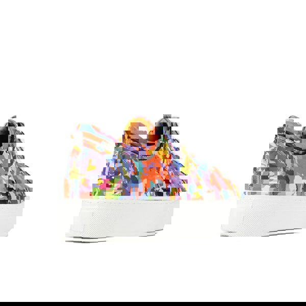 Embassy London Camila - Summer Colours - Women's white sole trainers in eye catching soft leather