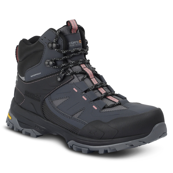 Regatta Womens Regen Walking Boots - Seal Grey/Dusty Rose