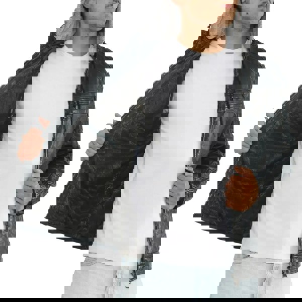 Leather Company Men's Hooded Biker Lamb Leather Jacket