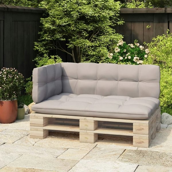 Berkfield Backrest for Pallet Sofa Black 110 cm Iron
