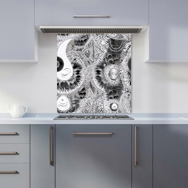 Warren Reed - Designer Abstract Moon and Sun Kitchen Splashback