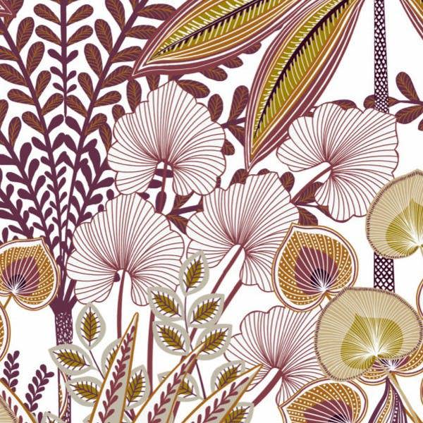 Grandeco Jody Retro Botanical Leaf 3 panel repeatable Mural 1.59 x 2.8m