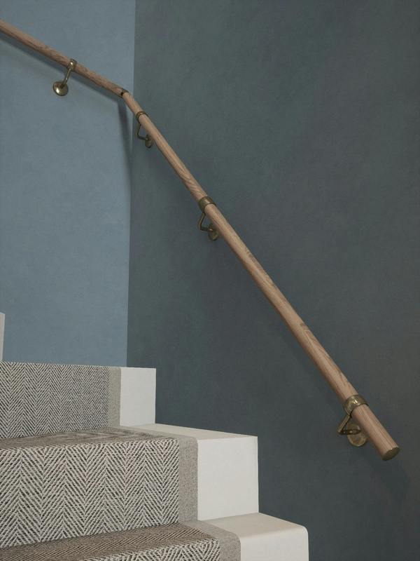 Handrails Direct Oversley Walnut Double Winder Handrail