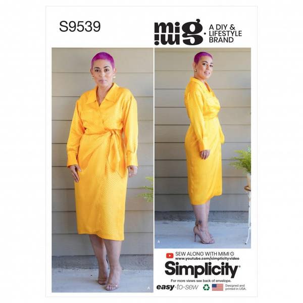 Simplicity Sewing Pattern 9539, Dresses for Women, D5 (4-6-8-10-12) - Easy