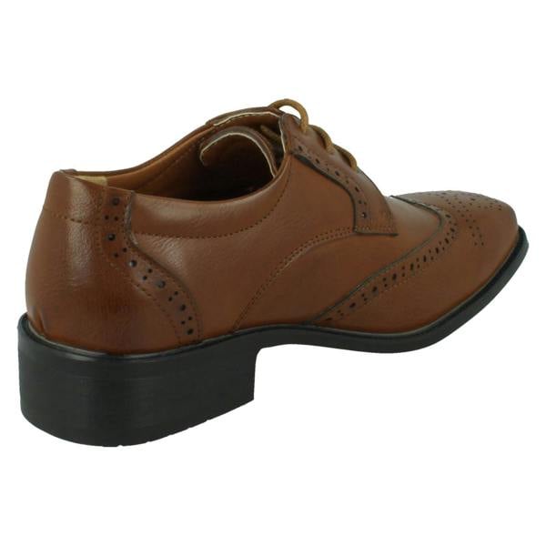 Spot On Boys Spot On Low Heel Lace Up Brogue School Shoes N1156