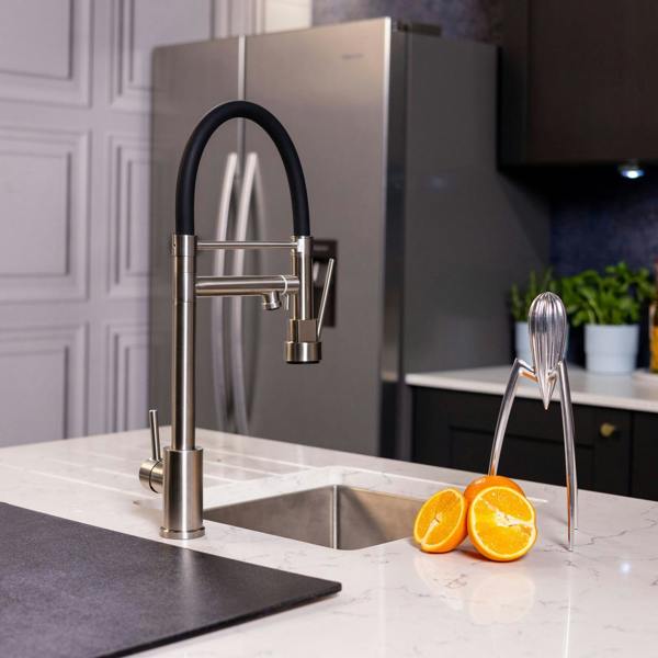 Flode Mång Multi Use Kitchen Mixer Tap | Brushed Steel