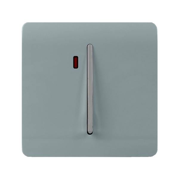 Trendi Switch 1 Gang 20 Amp Heavy Duty Rocker Switch in Cool Grey