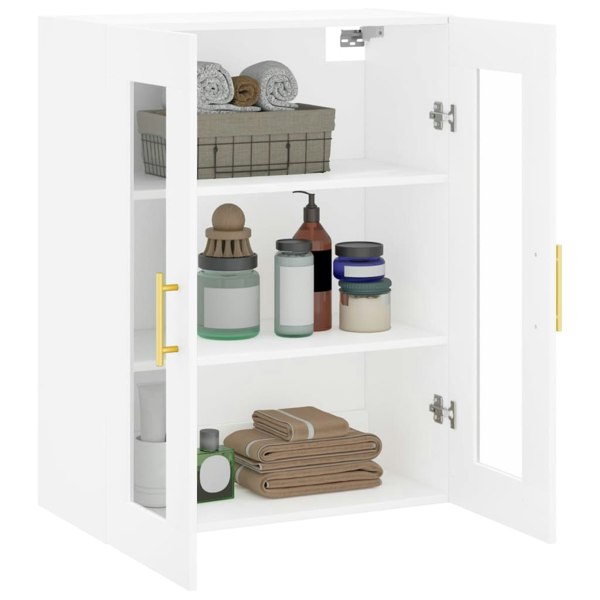 Berkfield Wall Mounted Cabinet White 69.5x34x90 cm