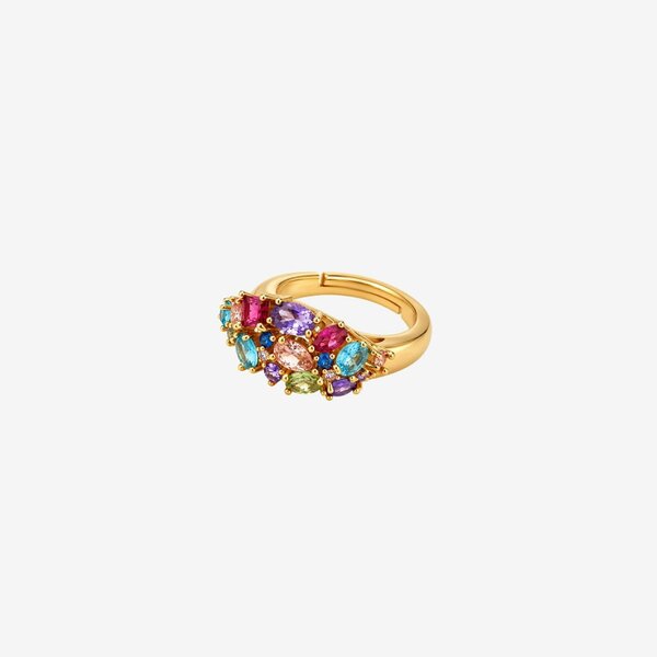 Uchi & Soto Hanabi Multi Stone Statement Ring