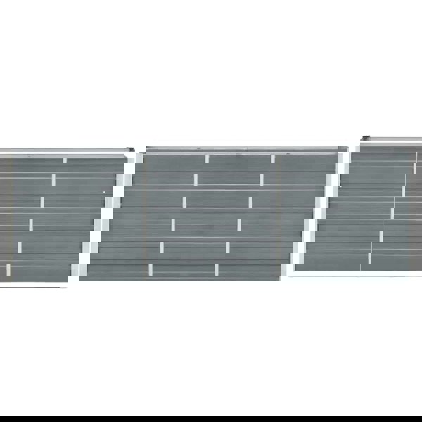 Berkfield Garden Raised Bed Galvanised Steel 240x40x77 cm Grey