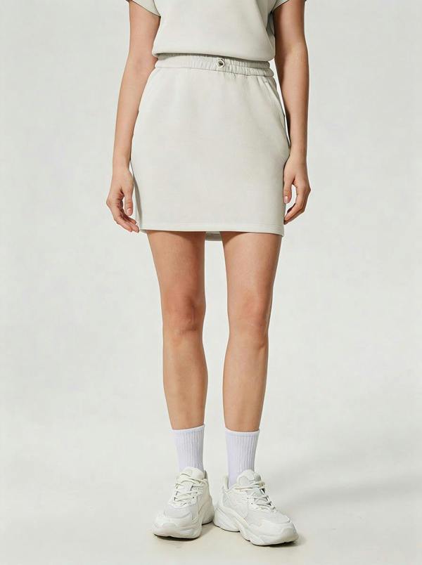 Anniou Air Layer Athletic Skirt - ivory