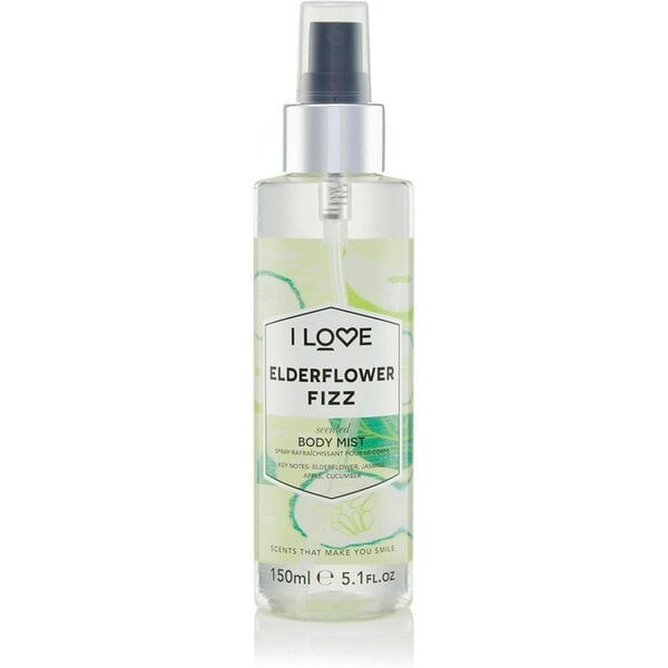 I LOVE Elderflower Fizz Body Mist, 150ml