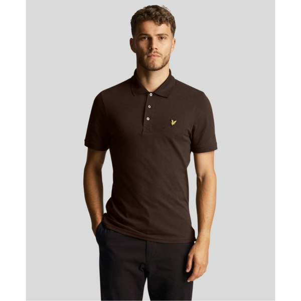 Lyle & Scott Branded Chest Logo Sediment Polo Shirt