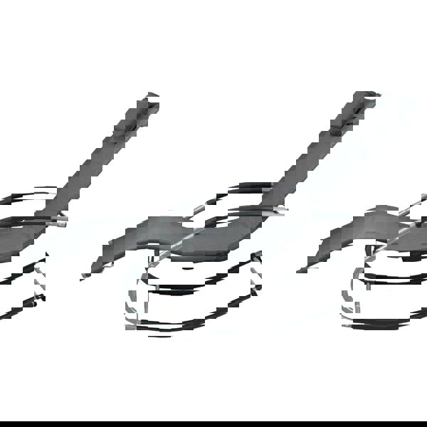 Gr8 Garden Grey Sun Lounger Garden Rocking Chair Recliner Patio Seat with Pillow Headrest